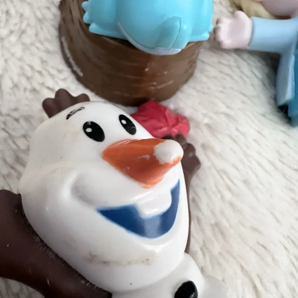 Fisher Price Little People Disney Frozen Lot Anna Elsa Bruni Sven Kristoff Olaf